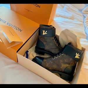 Louis Vuitton Shoes - Louis Vuitton wonderland flat ranger boots Louis Vuitton Shoes - Louis Vuitton wonderland flat ranger boots